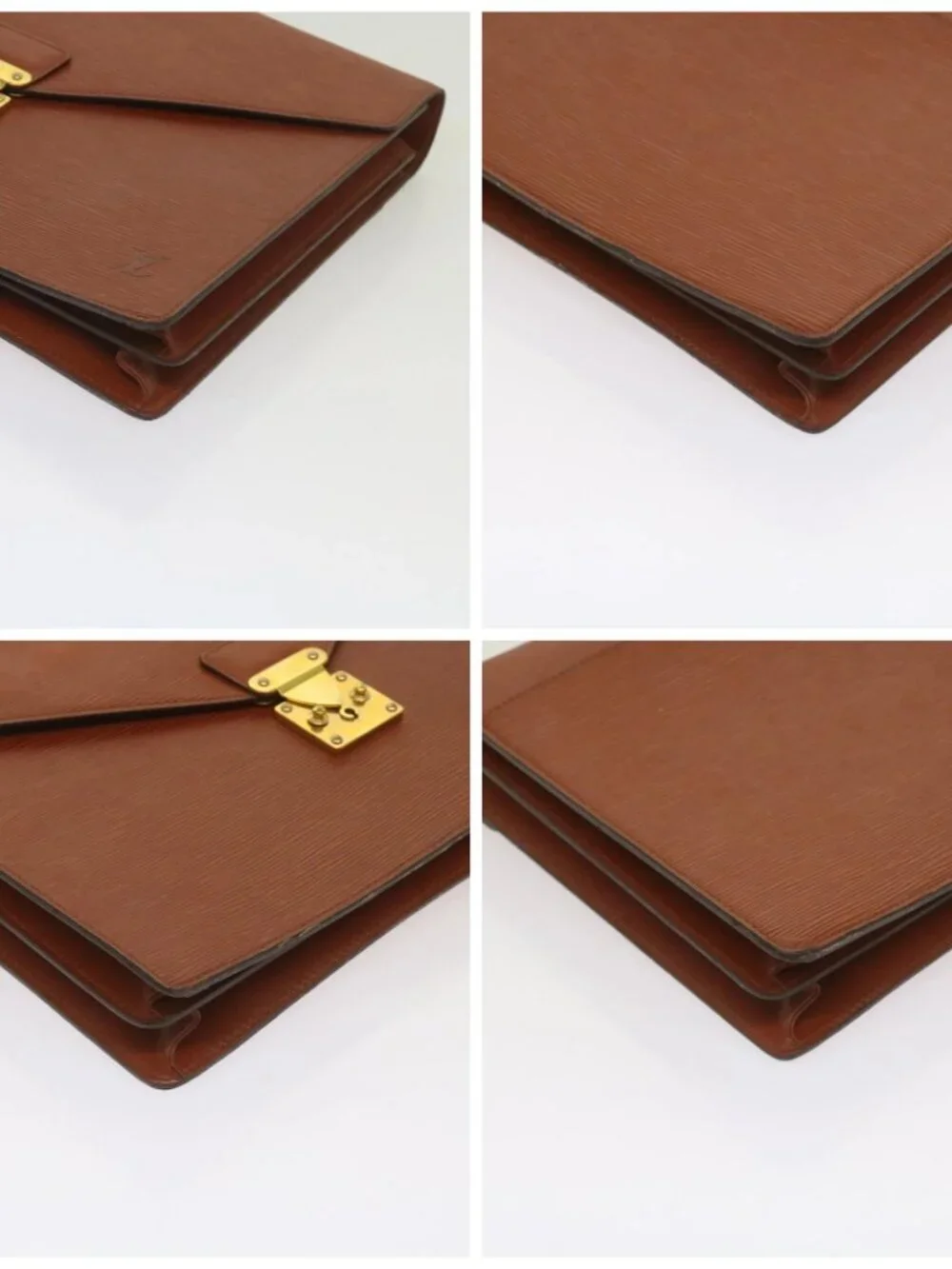 LOUIS VUITTON Epi Serviette Conseiller Briefcase Brown